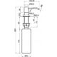 Dozownik do mydła Sourcing DISPENSER FOR LIQUID SOAP BLACK INVENA