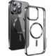 Swissten Clear Jelly Magstick Metallic for iPhone 14 Plus - Black