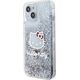 Sourcing Hello Kitty HKHCP14SLIKHET iPhone 14 / 15 / 13 6.1" silver/silver hardcase Liquid Glitter Charms Kitty Head