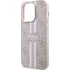 Guess Guess 4G Printed Stripes MagSafe - Etui iPhone 15 Pro (różowy)