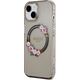 Guess Guess IML Flowers Wreath MagSafe - Etui iPhone 15 (czarny)