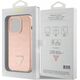 Guess Guess GUHCP15LPCRTHCP iPhone 15 Pro 6.1" pink/pink hardcase Croco Triangle Metal Logo