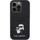 Karl Lagerfeld Karl Lagerfeld KLHCP15LSAPKCNPK iPhone 15 Pro 6.1" czarny/black hardcase Saffiano Cardslot Karl&Choupette Metal Pin