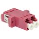 Adapter AV Digitus Digitus Adapter światłowodowy LC/LC, duplex, wielomodowy OM4, ceramiczna ferrula, różowy