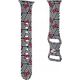 Sourcing Hello Kitty HKAWMSDIEZK Apple Watch Strap 38/40/41mm black/black strap Silicone Bows & Stripes