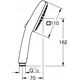 Grohe Grohe słuchawka prysznicowa 2 strumienie Tempesta Cube 110 czarny mat 269022433