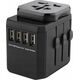 MicroConnect Microconnect MC-TRAVELADAPTER2 elektryczny wtyk zasilający Czarny