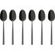 Sambonet Sambonet Rock PVD 6 Espresso Spoons Moka Nero Lucido