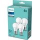 Philips Philips LED Lamp E27 4-Pack 60W 4000K