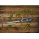 Gardena GARDENA Cordless Hedge Trimmer EasyCut 40/18V P4A Ready-To-Use Set, 18V (dark grey/turquoise, Li-Ion battery 2.0Ah, POWER FOR ALL ALLIANCE)