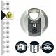 MasterLock Master Lock Padlock 2-Disc Stainless Steel (70mm) M40E