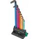 Wera Wera 950/9 Hex-Plus Multicolour 3 angle wrench set