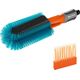 Gardena GARDENA Cleansystem bicycle brush set, washing brush (grey/turquoise, incl. 10 soap sticks)