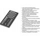 Zestaw narzędzi Wera Wera 9723 foam insert Zyklop B 3/8 bit socket set 1, 22 pieces, tool set (black/grey, in foam insert for workshop trolley)