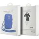 Guess Guess Zip Quilted 4G - Torebka na telefon (niebieski)