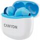 Słuchawki Canyon CANYON Słuchawki dokanałowe TWS-5 Etui Niebieskie