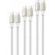 Kabel USB 4smarts USB-C - USB-C 3 m Srebrny (540621)