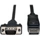 Kabel Eaton Eaton Tripp Lite Series DisplayPort 1.2 to VGA Active Adapter Cable (DP with Latches to HD15 M/M), 3 ft. (0.9 m) - Videokabel - DisplayPort (M) zu HD-15 (VGA) (M) - 91 cm - aktiv, eingerastet - Schwarz