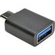 Adapter USB Eaton Tripp Lite USB 3.1 Gen 1.5 Adapter USB-C to USB Type A M/F 5 Gbps Tablet Smart Phone - USB-Adapter - USB Typ A (W) zu 24 pin USB-C (M) - USB 3.1 - Schwarz