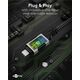 Adapter AV Goobay Goobay 70697 zmieniacz płci / kabli USB C RJ-45 Czarny, Srebrny