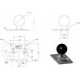 Getac SQR VESA 75MM B 2.25IN D BALL