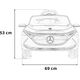 Mercedes Mercedes Benz AMG EQA dla dzieci Biały + Pilot + 5-punktowe pasy + EVA + Wyświetlacz MP3 + LED