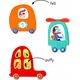Djeco Djeco Kurkite su lipdukais - Myliu automobilius