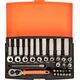 Bahco Bahco Ilgų ir trumpų galvučių komplektas 4-13mm + bits PH,PZ,HEX,TORX 37 vnt 1/4"