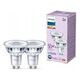 Signify Philips LED classic Lampe 50W GU10 Warmweiß 355lm Silber 2er P