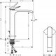 Bateria umywalkowa Hansgrohe Praustuvo maišytuvas Hansgrohe 75040670, su dugno vožtuvu, juodas matinis
