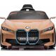 BMW Autko BMW i4 na akumulator dla dzieci Złoty + Wolny Start + EVA + Ekoskóra + Audio LED + Pilot