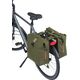 Basil Sakwa podwójna BASIL SOHO DOUBLE PANNIER BAG NORDLICHT MIK, MIK System (ready to go) 41L, 100% wodoodporna moss green oświetlenie Nordlicht Technology