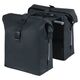 Basil Sakwa podwójna BASIL SOHO DOUBLE PANNIER BAG NORDLICHT MIK, MIK System (ready to go) 41L 100% wodoodporna night black oświetlenie Nordlicht Technology