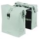 Basil Sakwa podwójna BASIL SOHO DOUBLE PANNIER BAG NORDLICHT MIK, MIK System (ready to go) 41L 100% wodoodporna pastel green oświetlenie Nordlicht Technolog