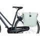 Basil Sakwa podwójna BASIL SOHO DOUBLE PANNIER BAG NORDLICHT MIK, MIK System (ready to go) 41L 100% wodoodporna pastel green oświetlenie Nordlicht Technolog