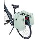 Basil Sakwa podwójna BASIL SOHO DOUBLE PANNIER BAG NORDLICHT MIK, MIK System (ready to go) 41L 100% wodoodporna pastel green oświetlenie Nordlicht Technolog