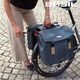 Basil Torba na bagażnik BASIL ELEGANCE DOUBLE PANNIER BAG MIK 40-49L, MIK System (ready to go) wodoodporna chateau taupe (NEW 2024)