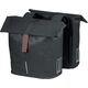 Basil Sakwa miejska podwójna BASIL CITY DOUBLE PANNIER BAG 28-32L, Universal Bridge System, wodoodporna black (NEW 2024)