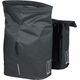 Basil Sakwa miejska podwójna BASIL CITY DOUBLE PANNIER BAG 28-32L, Universal Bridge System, wodoodporna black (NEW 2024)