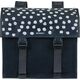 Basil Sakwa miejska podwójna BASIL URBAN LOAD DOUBLE PANNIER BAG 48-53L, Universal Bridge System, 100% wodoodporna, black reflective/black (NEW 2024)
