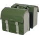 Basil Sakwa miejska podwójna BASIL URBAN LOAD DOUBLE PANNIER BAG 48-53L, Universal Bridge System, 100% wodoodporna, moss green/sand (NEW 2024)