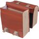 Basil Sakwa miejska podwójna BASIL URBAN LOAD DOUBLE PANNIER BAG 48-53L, Universal Bridge System, 100% wodoodporna, terra red/rose (NEW 2024)