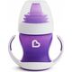 Munchkin MUNCHKIN mokomoji gertuvė su rankenomis ir minkštu snapeliu, Gentle Transition, violetinė, 4mėn+, 118 ml, 012550WWW