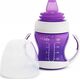 Munchkin MUNCHKIN mokomoji gertuvė su rankenomis ir minkštu snapeliu, Gentle Transition, violetinė, 4mėn+, 118 ml, 012550WWW
