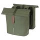 Basil Sakwa miejska podwójna BASIL CITY DOUBLE PANNIER BAG 28-32L, Universal Bridge System, moss green (NEW 2024)