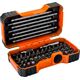 Bahco Zestaw bitów 54 szt. sześciokątne, płaskie, Phillips, Pozidriv, Robertson, TORX z otworem, kolorowe TORX BAHCO