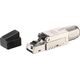 Equip Equip 121172 wtyczka RJ-45 Czarny, Stal nierdzewna