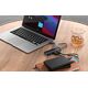 HUB USB Vention Hub USB 3.0 z 4 portami i zasilaczem Vention CHLBF 1m Czarny