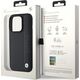 Triton BMW BMHCP15L22RDPK iPhone 15 Pro 6.1" czarny/black hardcase Leather Textured & Stripe