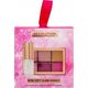 Makeup Revolution Mini Soft Glam Heroes Set Makeup Revolution: Reloaded, Eyeshadow Palette, HeartBreaker, 6 Shades, 4.2 g *Miniature + Pout Bom, Vegan, Lip Gloss, Glaze, 4 ml For Women